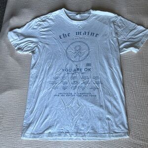 Next Level Apparel The Maine Band You Are Ok Era Tour White T-Shirt Size Medium
